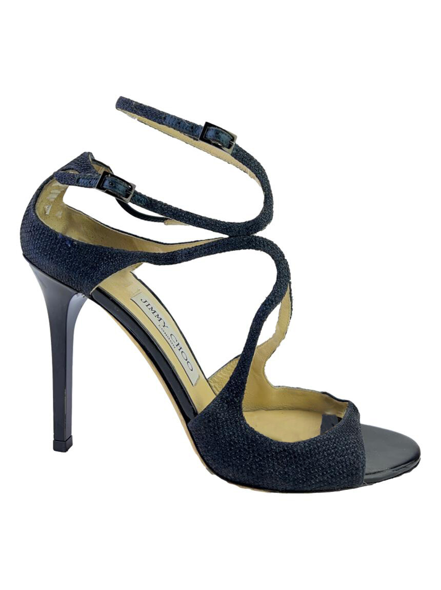 Sandália Jimmy Choo Lang Ankle Strap Azul - AAS94 Original