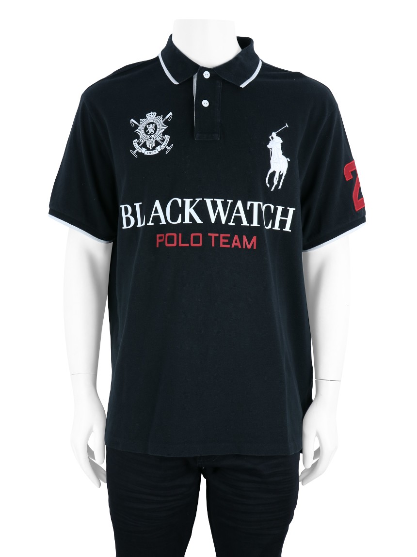 Blusa Polo Ralph Lauren Blackwatch Preta - MCW104 Original