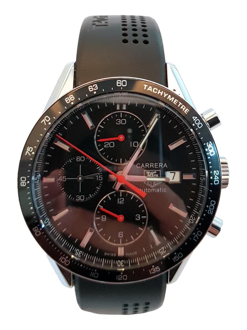 Rel gio Tag Heuer Carrera Chrono Tachymeter Autom tico Preto