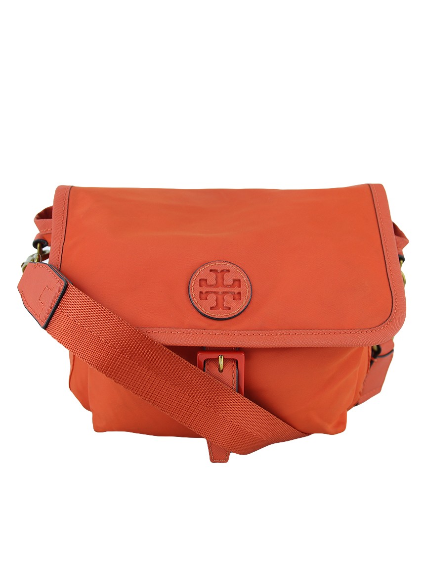 Bolsa Tory Burch Scout Nylon Crossbody Laranja Original - NUE10 | Etiqueta  Única