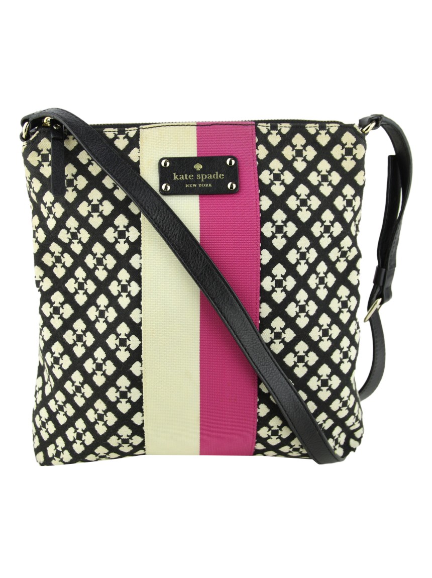 Bolsa Kate Spade Victoria Logo Preta Original - NQS10 | Etiqueta Única