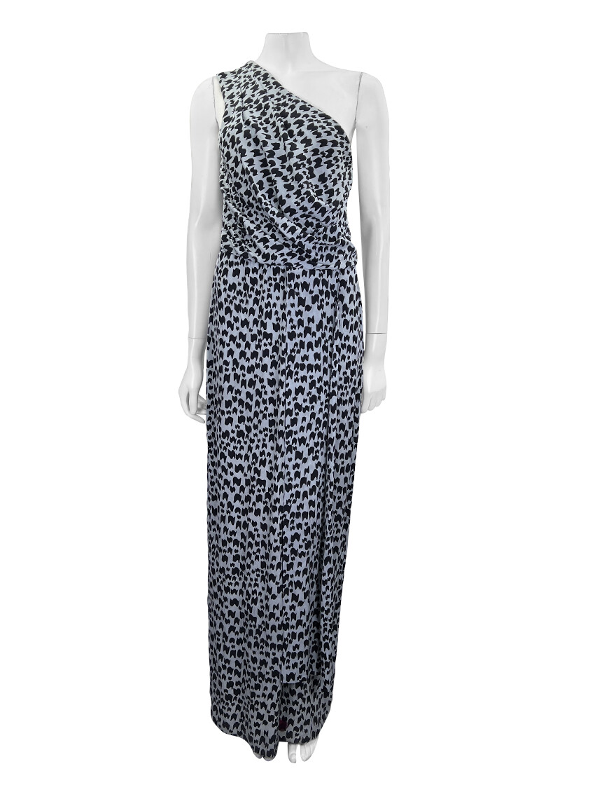 Vestido de Festa Diane Von Furstenberg Longo Seda Estampado Original -  ADGY7 | Etiqueta Única