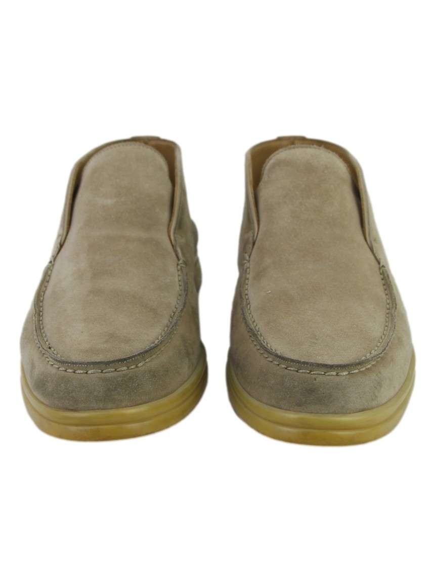Sapato Loro Piana Camurça Marrom - DZB897 Original | Etiqueta Única