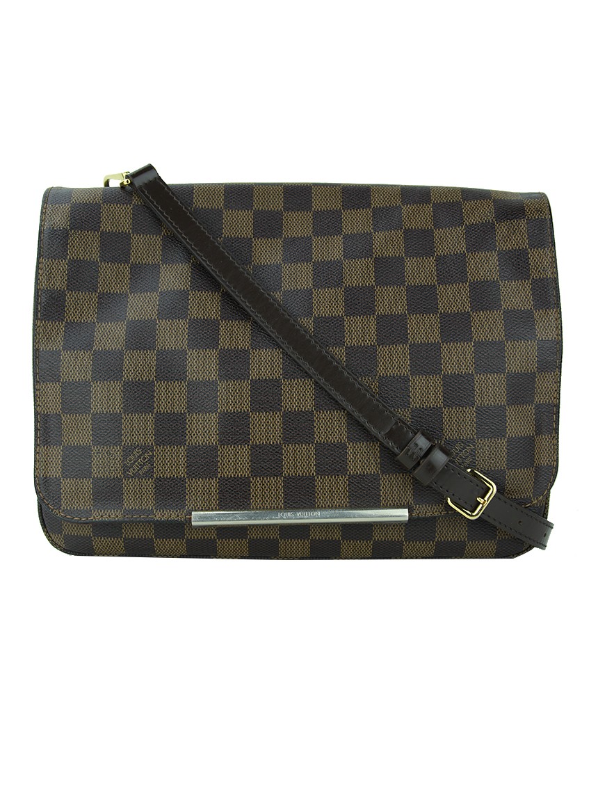 Authentic Louis Vuitton Damier Ebene Hoxton GM Messenger Bag