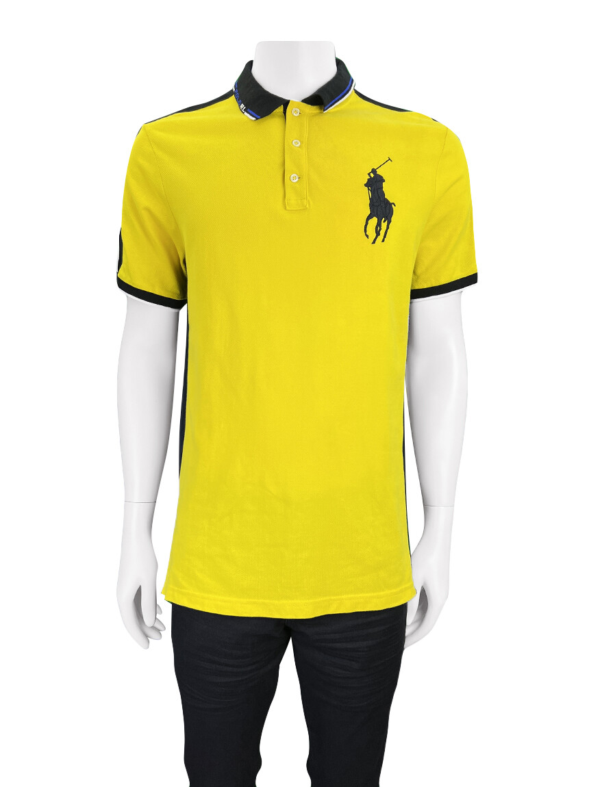 Blusa Polo Ralph Lauren Tecido Amarela - YBI20 Original | Etiqueta