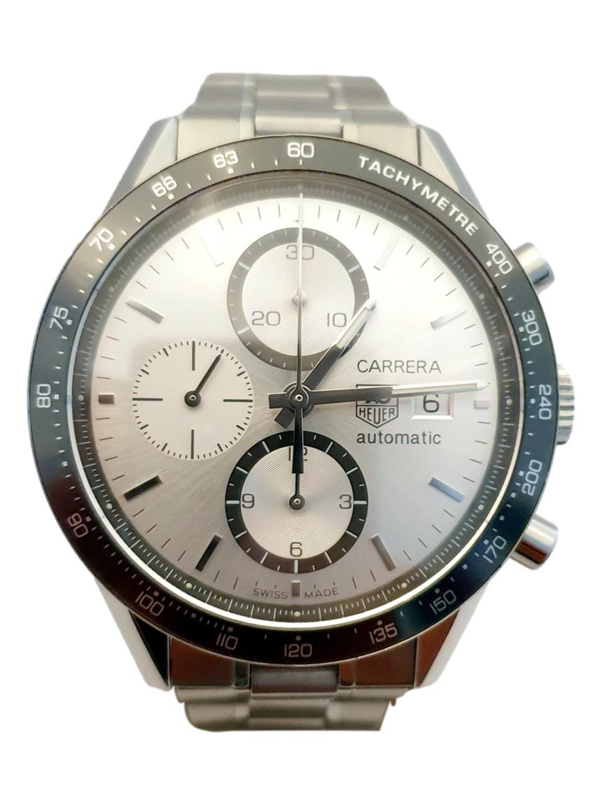 Rel gio Tag Heuer Carrera Chrono Autom tico Prateado Original