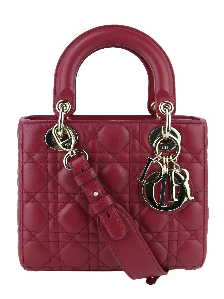 Bolsa Christian Dior Lady Dior My ABCDior Cereja - NUZ2 Original