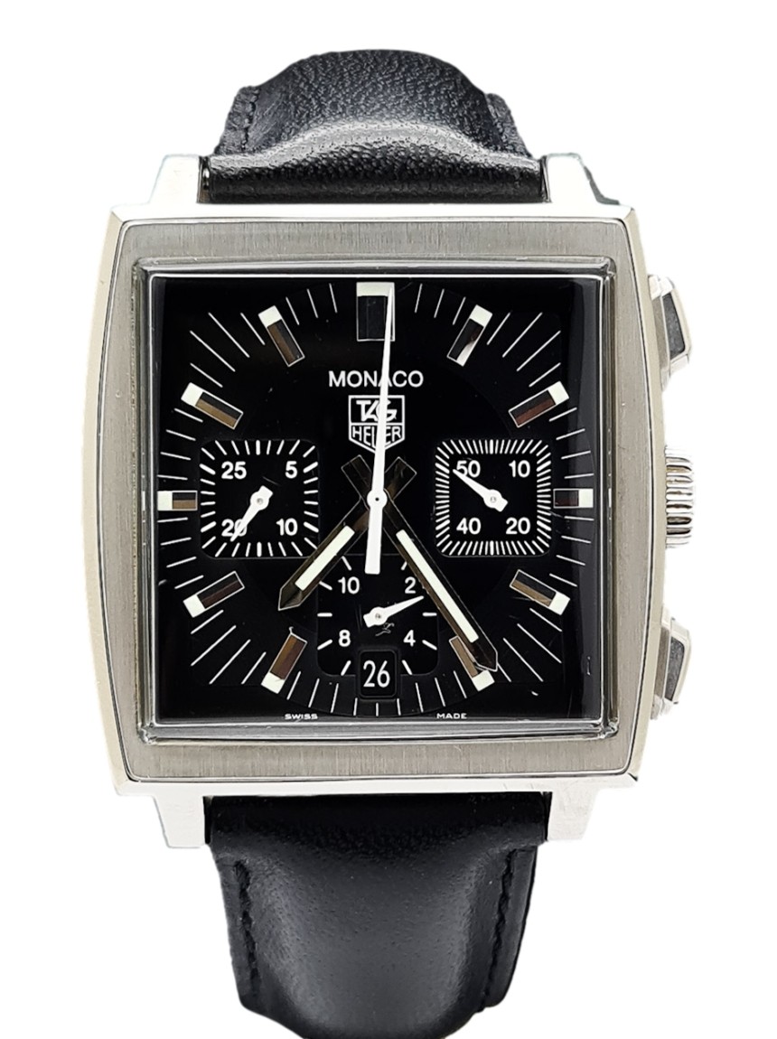 Rel gio Tag Heuer Monaco Chronograph Autom tico Preto