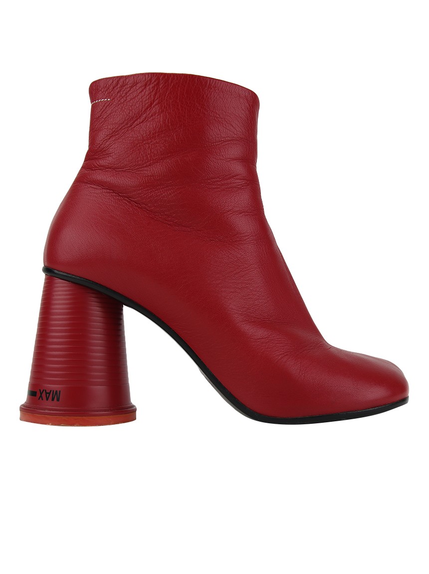 Maison Margiela Marlougiela ボルドー 37サイズ Bota Maison Margiela MM6 Cup Heel Couro Vermelho - BUT6 Original