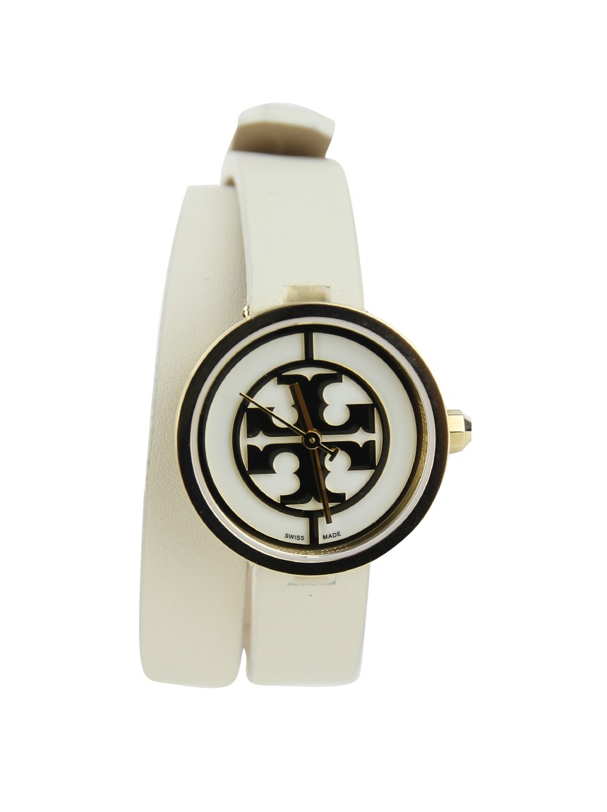 Relógio Tory Burch Buddy Signature Off White Original - JFT13 | Etiqueta  Única