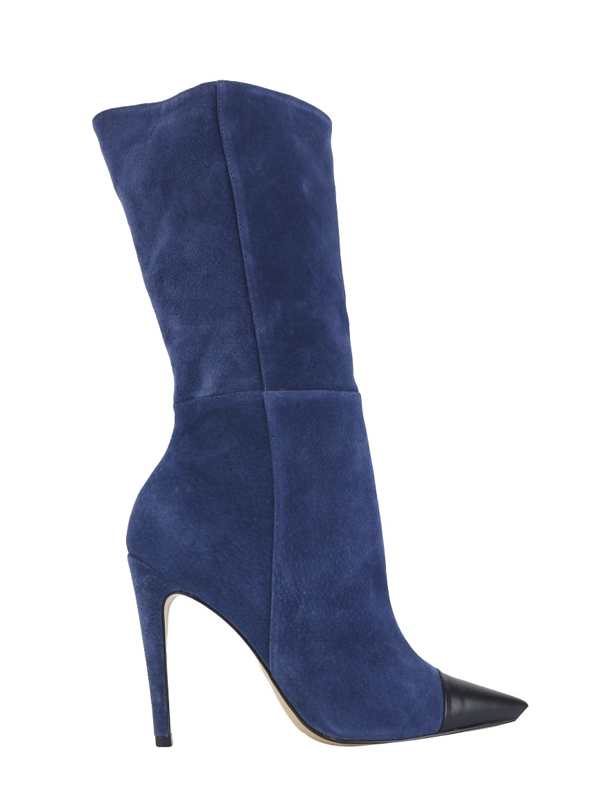 Bota Luiza Barcelos Camurça Azul - XYC4 Original | Etiqueta Única