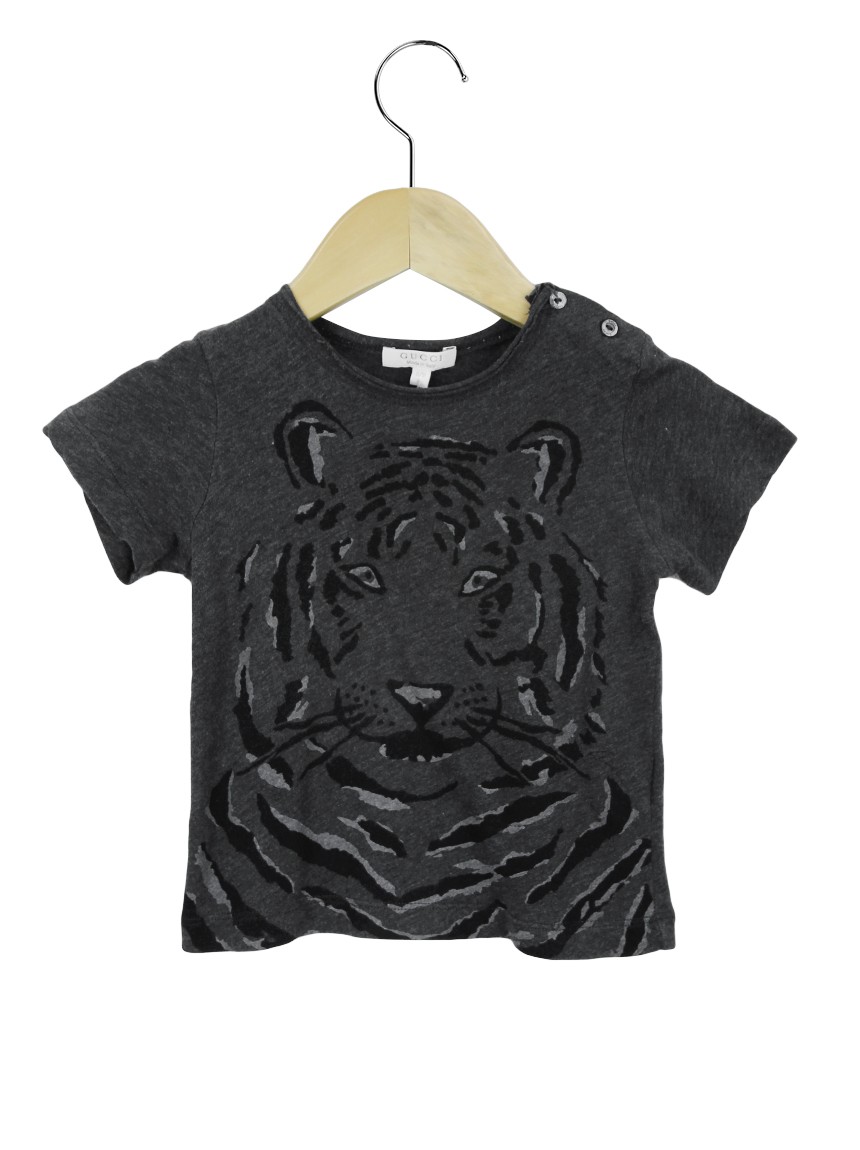 Camisa Gucci Estampa Tigre Cinza Infantil Original - JNT33 | Única