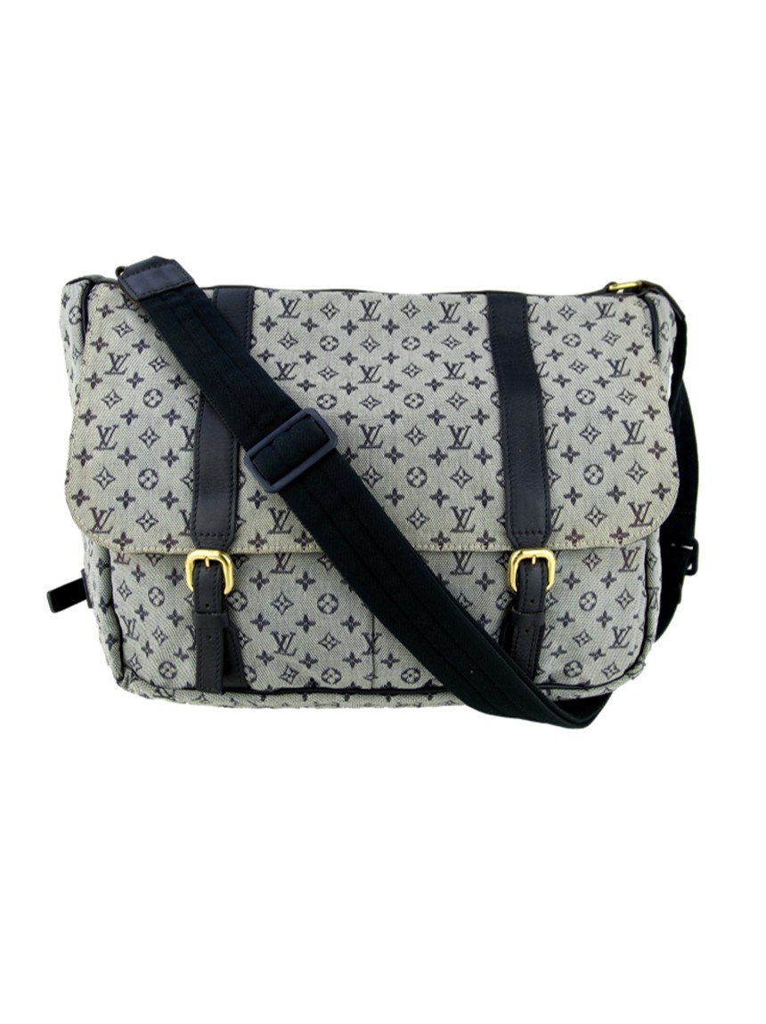 Louis Vuitton Mini Lin Sac a Langer Diaper Shoulder Bag Ebene For
