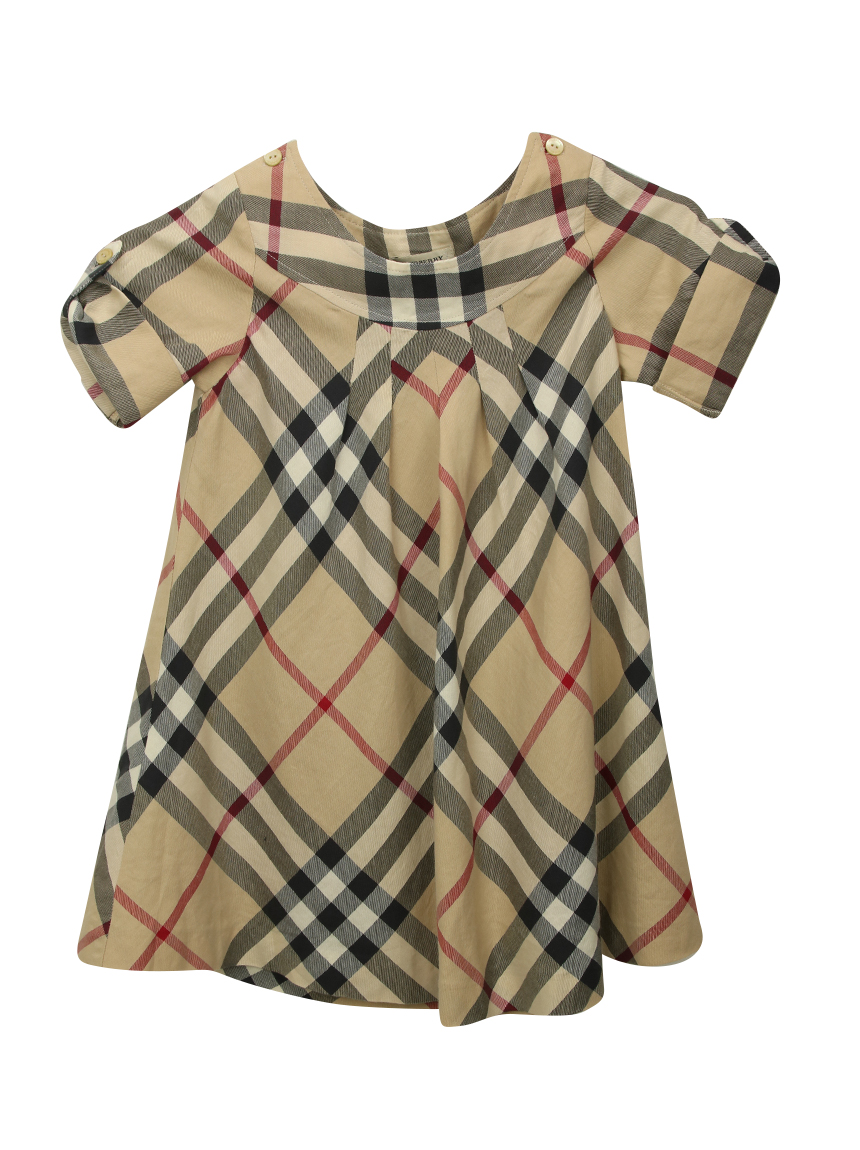 Vestido xadrez shop burberry infantil