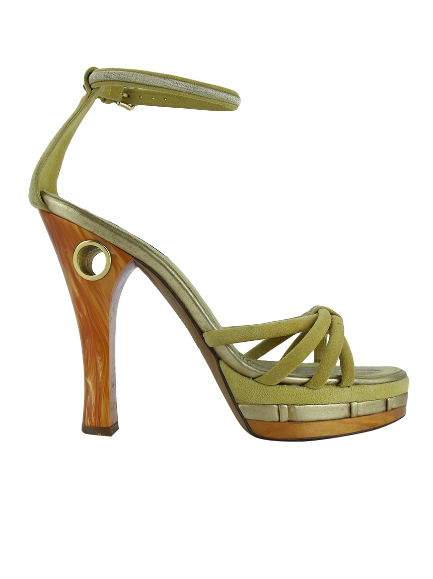 Chinelo Louis Vuitton Original Amarelo Feminino