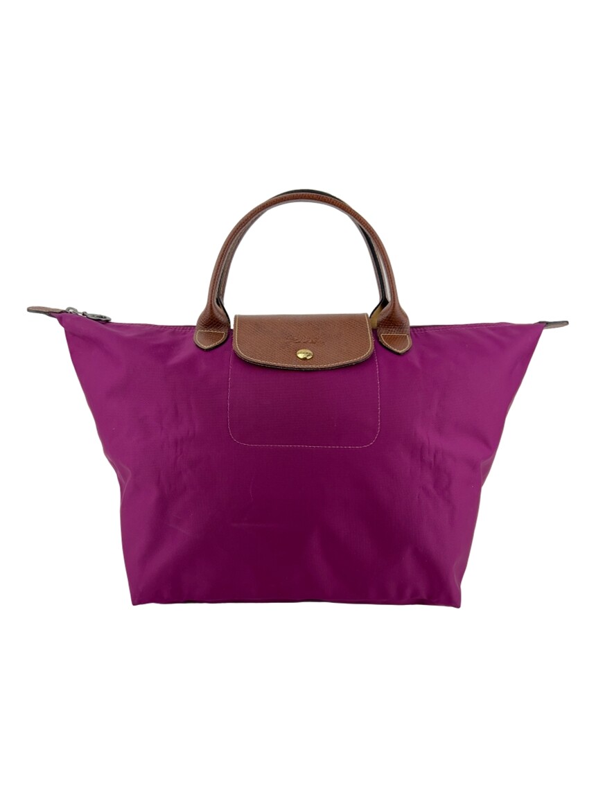 Bolsa com Alça Longchamp Le Pliage Roxa - ADVZ3 Original
