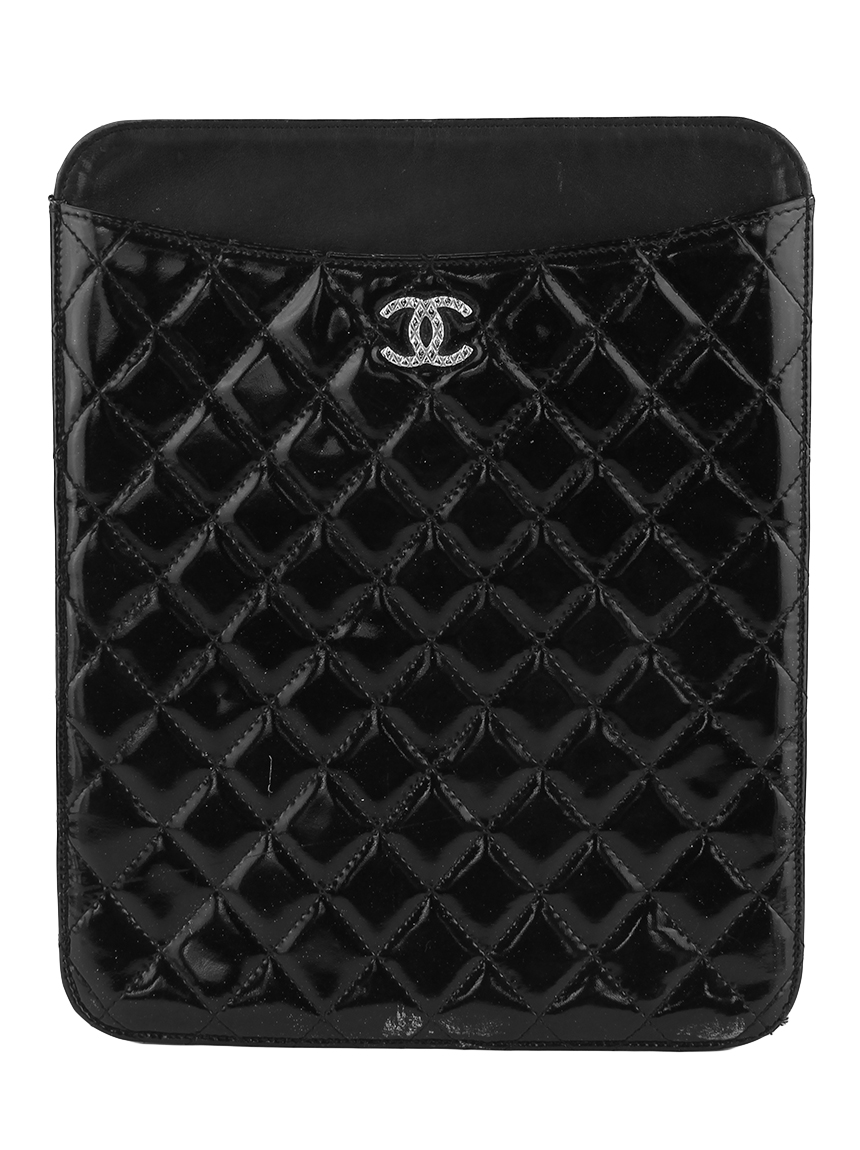Case para iPad Chanel Brilliant Matelassê Preto - MKU49 Original