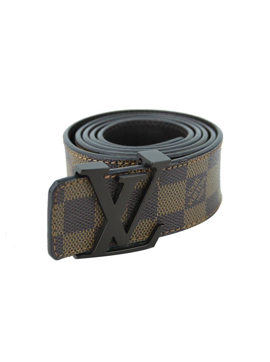 Cinto Louis Vuitton Original LV Initiales Damier Graphite Masculino