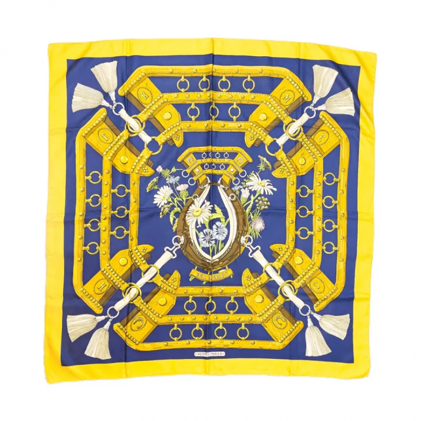 hermes aux champs scarf