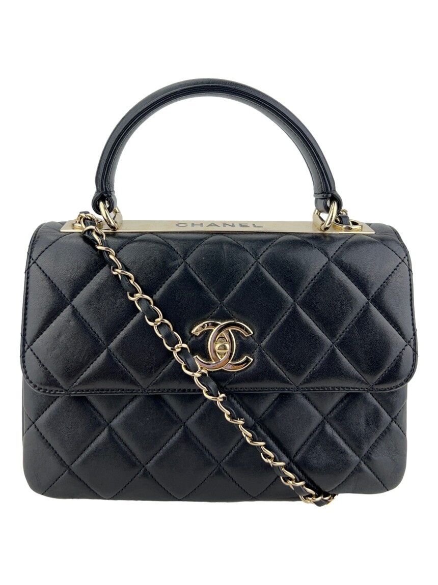 Bolsa Chanel Original Lambskin Double Flap Small Preta Feminina