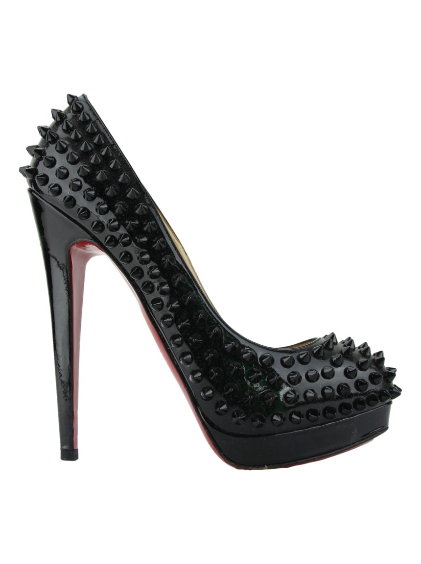 Sapato Christian Louboutin Lady Spikes Preto - GEW31 Original
