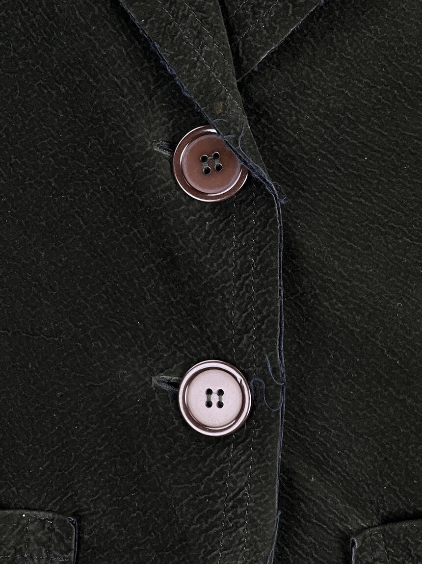 Blazer Bebe Texturizado Verde Musgo Original AFKZ25 Etiqueta Única