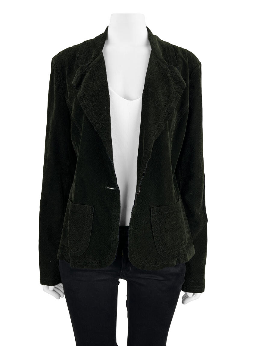Blazer Bebe Texturizado Verde Musgo Original AFKZ25 Etiqueta Única