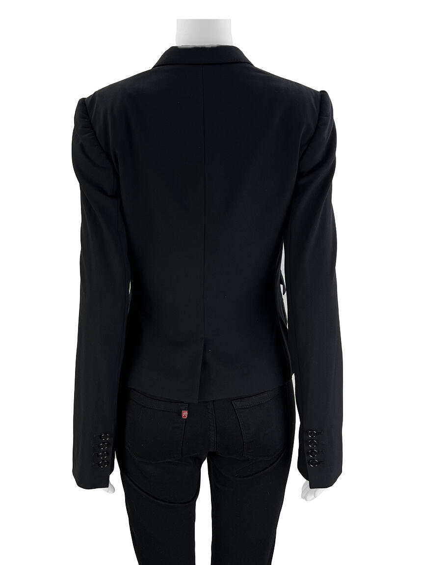 Veste/Blazer Dolce & Gabbana - Laine Et Polyester - Taille Petite (26/40) - Couleur Gris Avec Rayures - Occasion Très Bon État