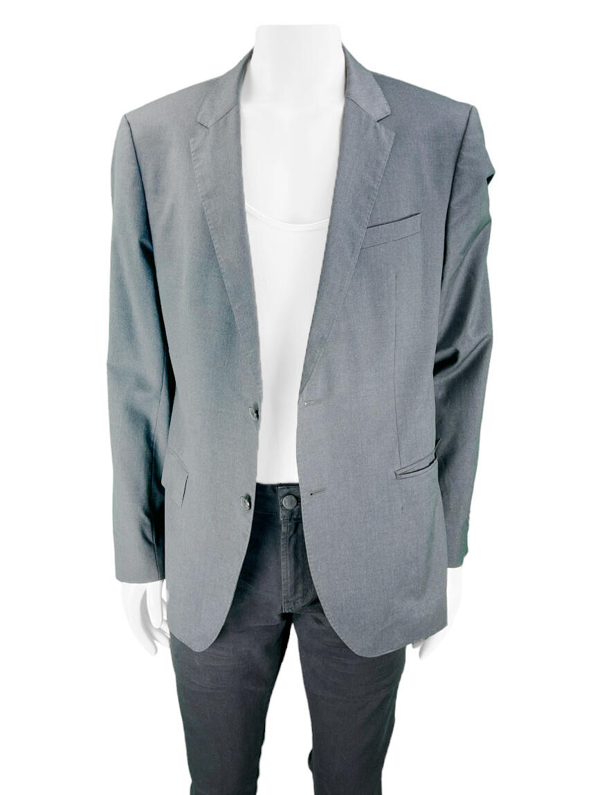 Blazer Hugo Boss Lã Cinza Original CILL25 Etiqueta Única