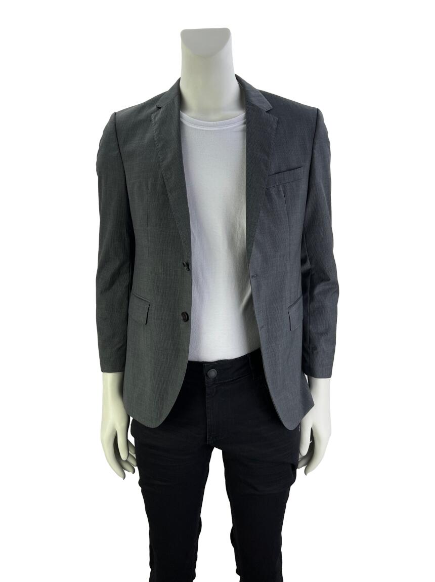 Blazer Hugo Boss Risca De Giz Cinza Original Agfz Etiqueta Nica