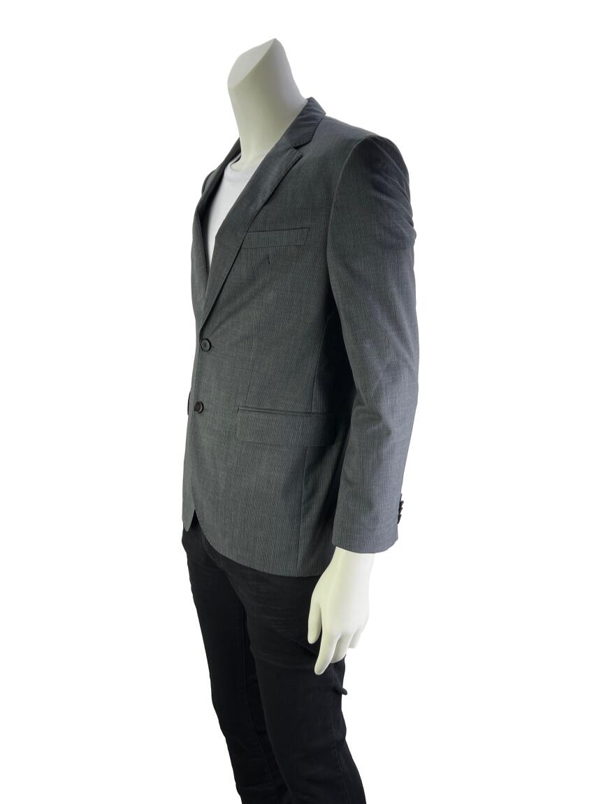 Blazer Hugo Boss Risca De Giz Cinza Original AGFZ1 Etiqueta Única