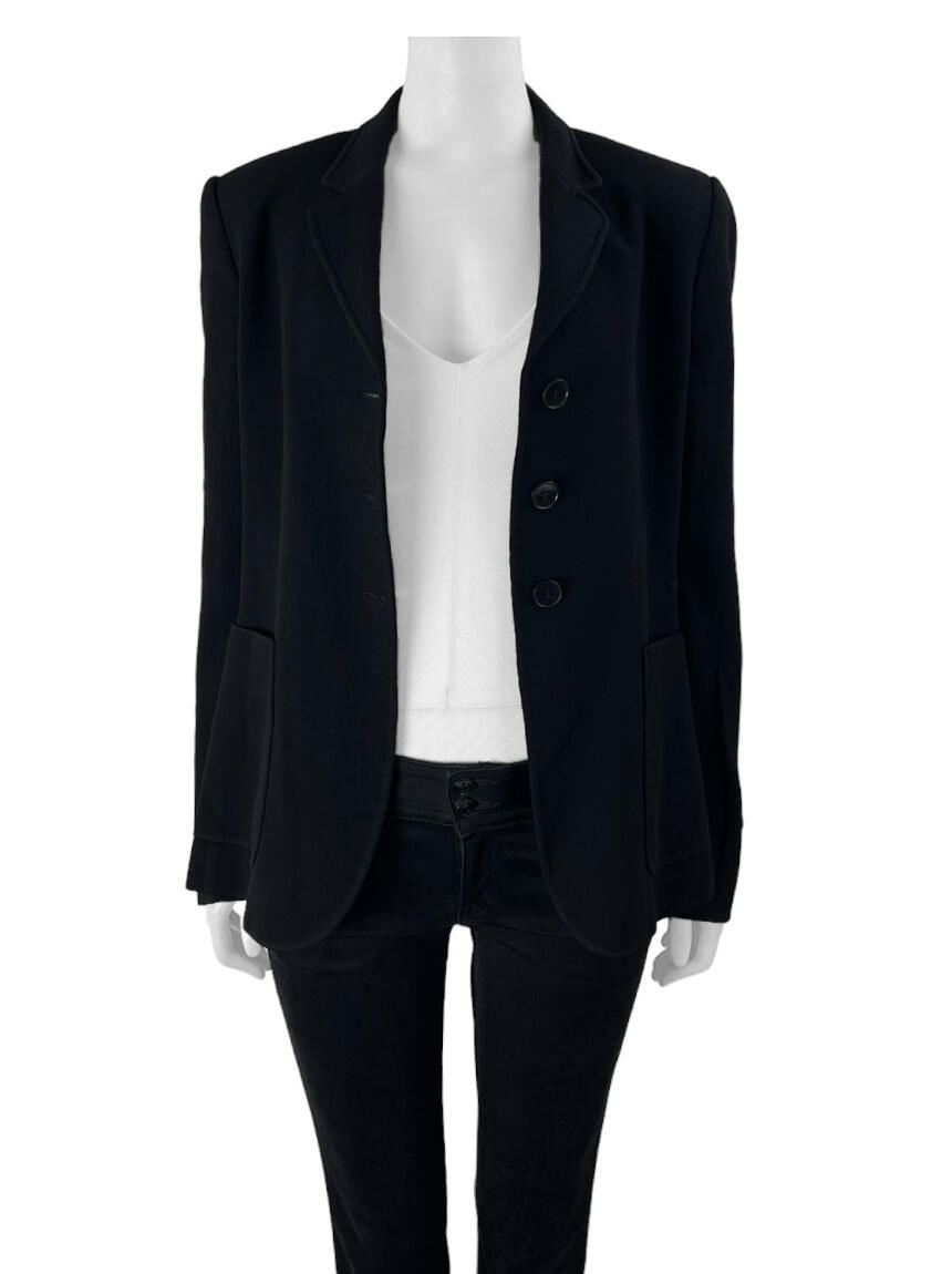 Blazer Stella Mccartney Reto Preto Original Etiqueta Única