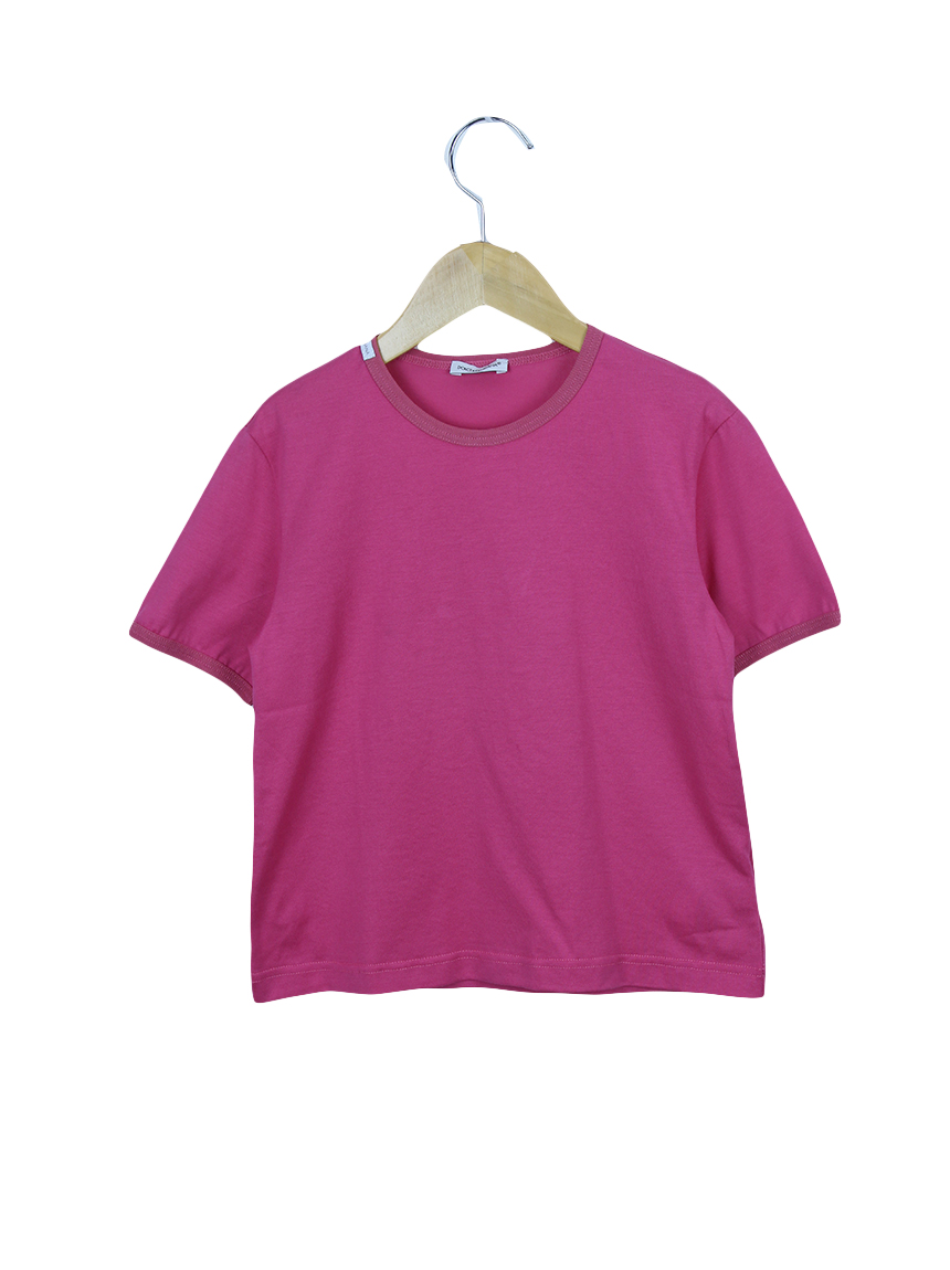 Blusa Dolce & Gabbana Básica Rosa Infantil Original - BVV2468