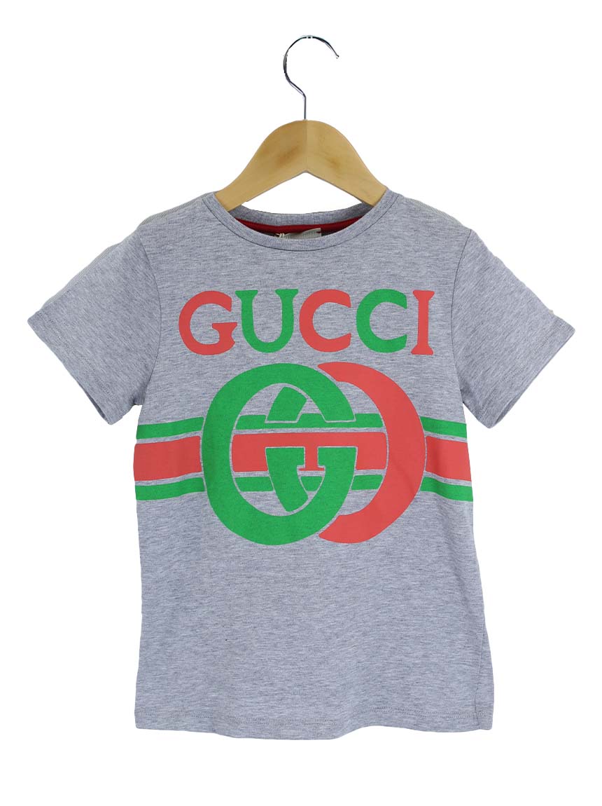 Blusa Gucci GG Logo Cinza Infantil - QLL20 Original | Etiqueta Única
