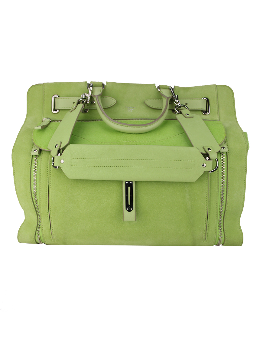 Bolsa Fontana Milano 1915 A Lady Camurça Verde Limão - BCH1751