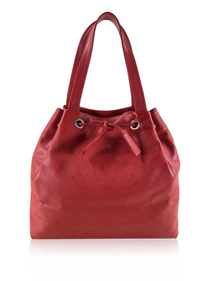 chanel chanel cc vintage vermelha red