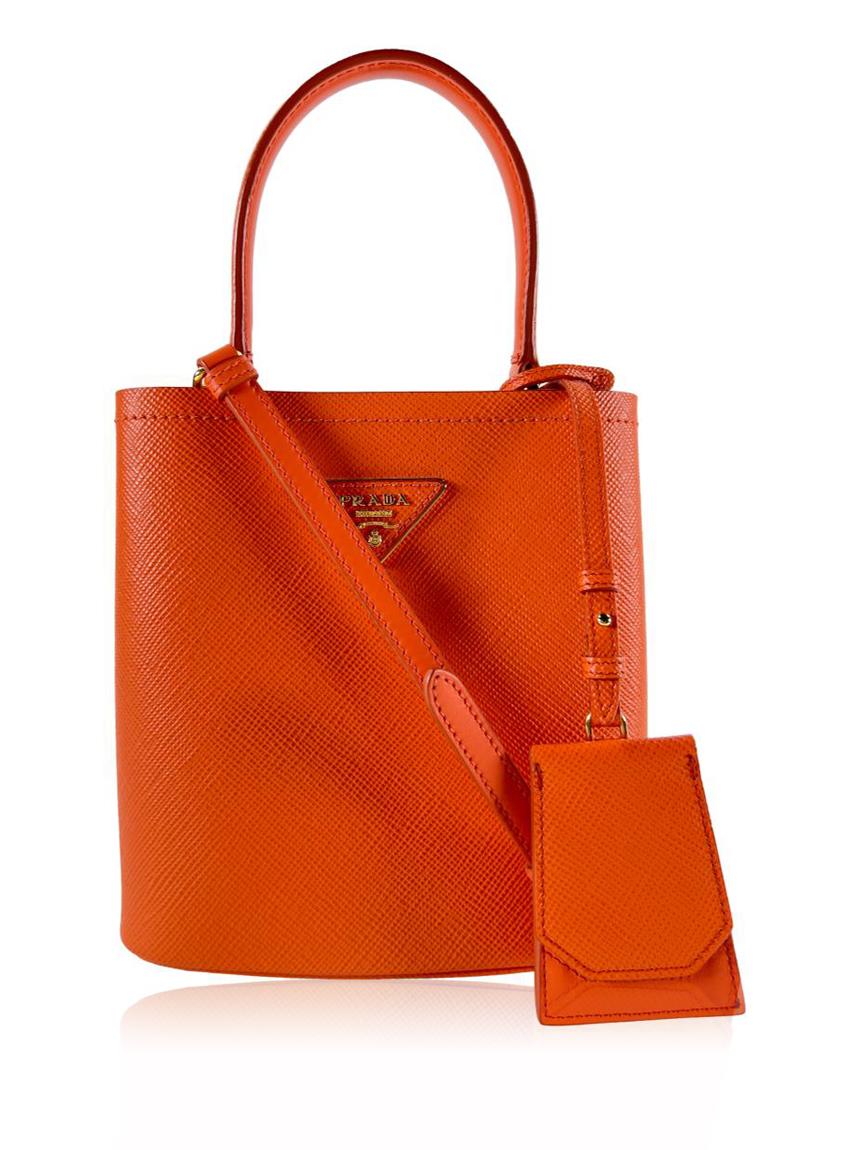 prada prada panier laranja orange