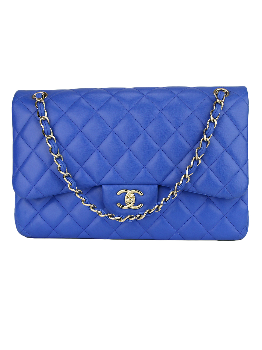 Bolsa Chanel Verniz Azul  Brechó de luxo  Prettynew