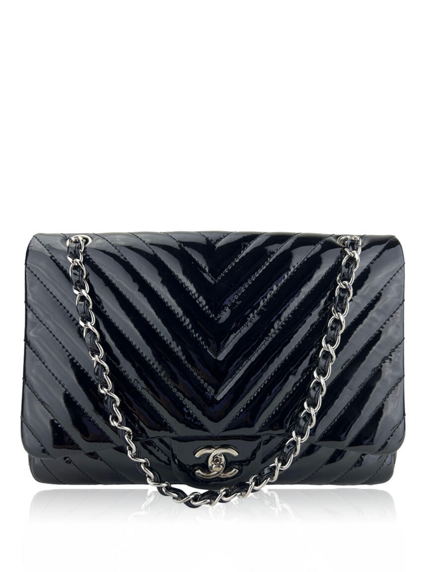 chanel flap black maxi