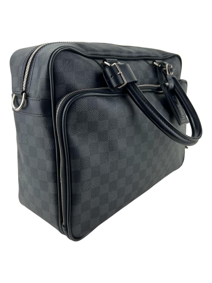 Bolsa com Alça Louis Vuitton Icare Laptop Damier Graphite Original