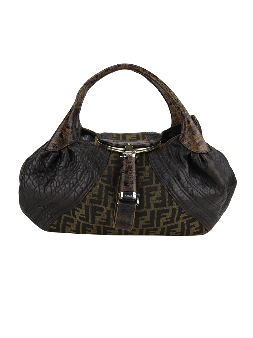 Bolsa Fendi Spy Nappa Tortoise Marrom - ALY8 Original | Etiqueta Única