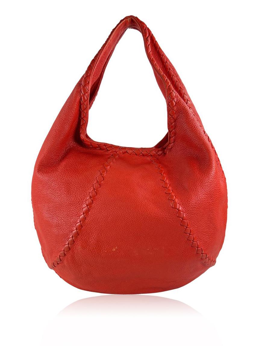 bottega veneta bottega veneta baseball intrecciato laranja orange