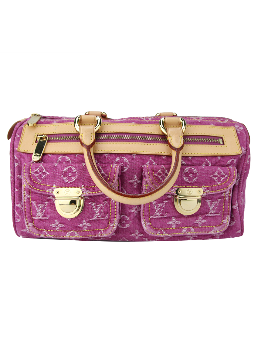 Bolsa Louis Vuitton Pink Monogram Denim Neo Speedy - CTK10