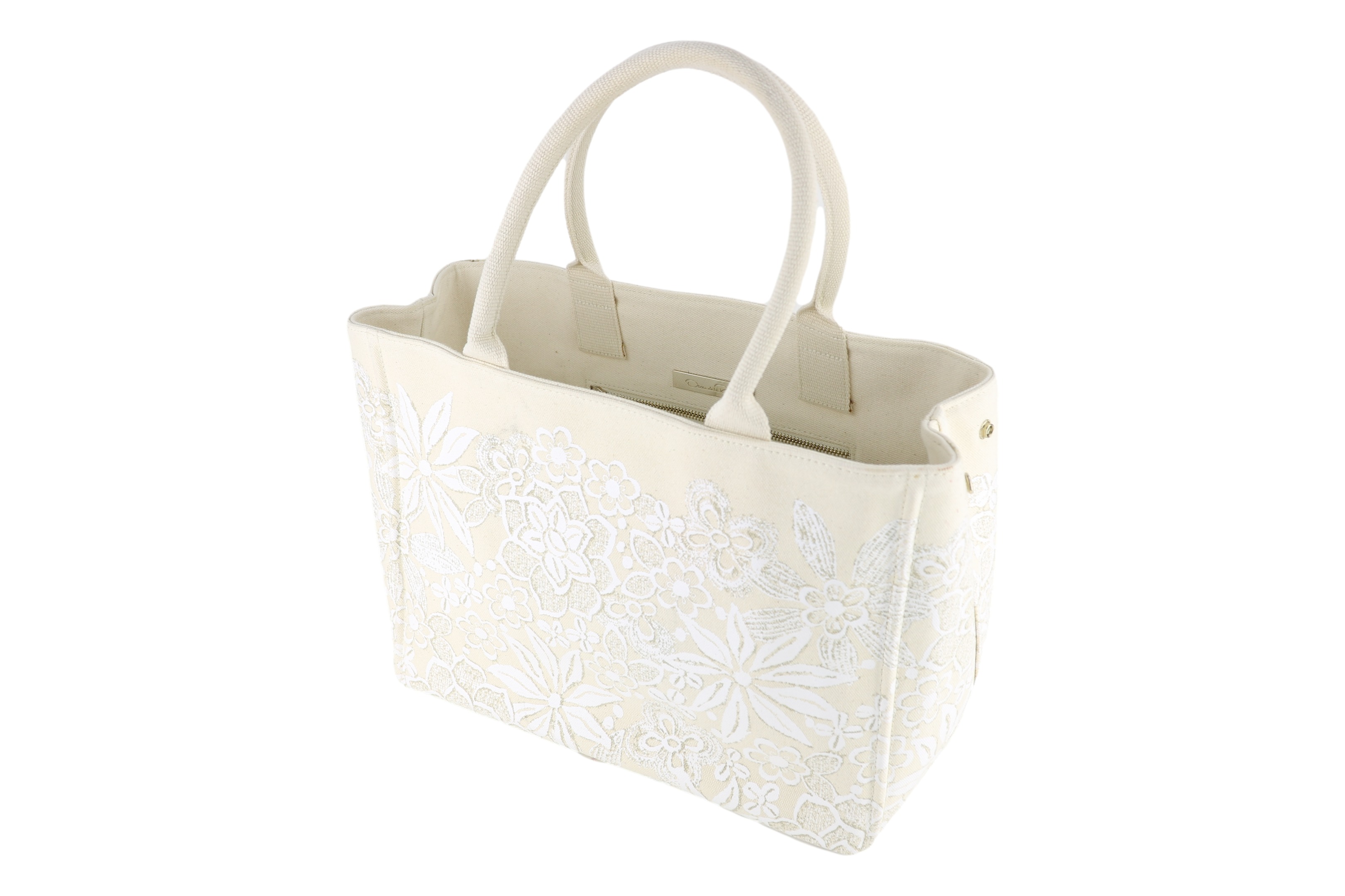 Bolsa Oscar de la Renta for Target + Neiman Marcus Canvas Tote Bege ...