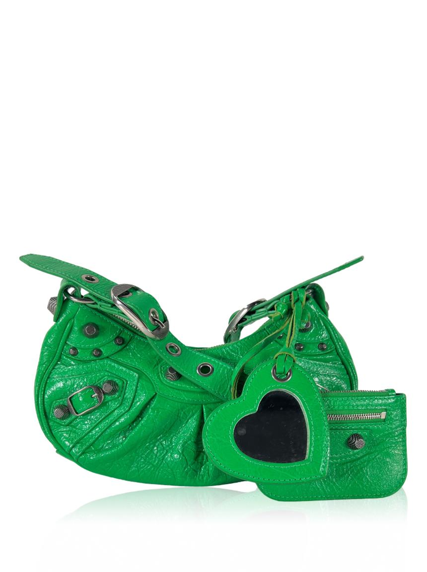 balenciaga balenciaga le cagole verde green