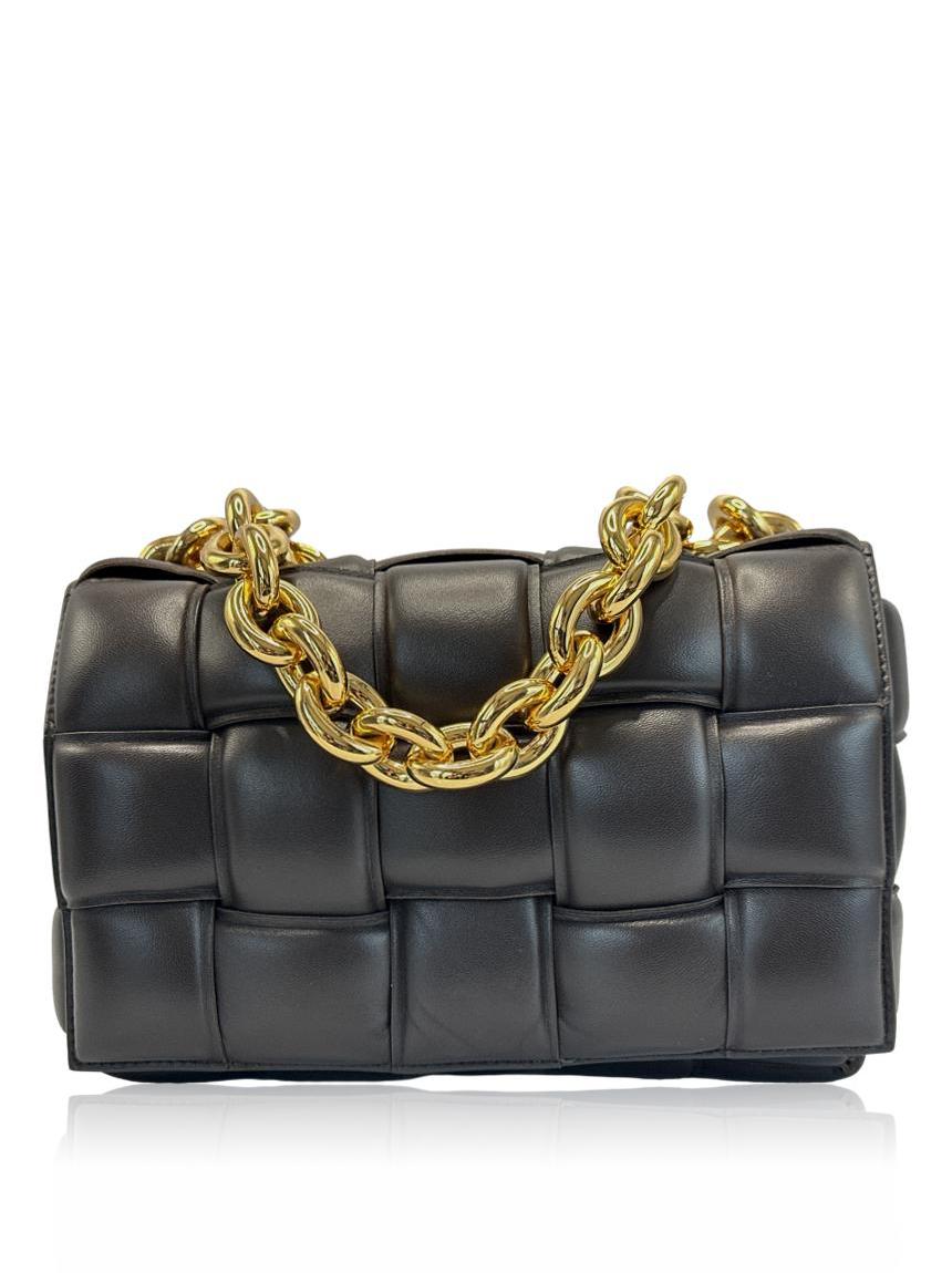bottega veneta chain cassette brown maxi