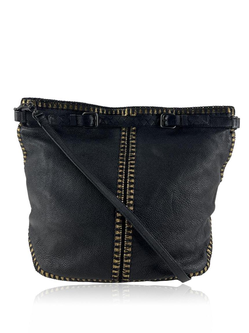 bottega veneta bottega veneta couro preto black