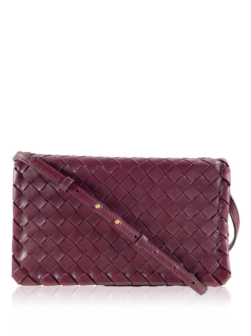 bottega veneta bottega veneta full intrecciato vinho red