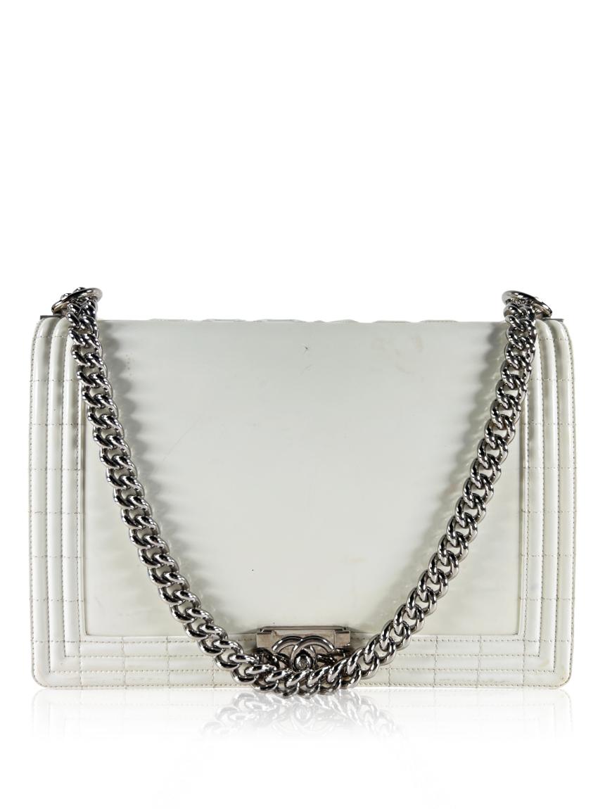 chanel boy off white
