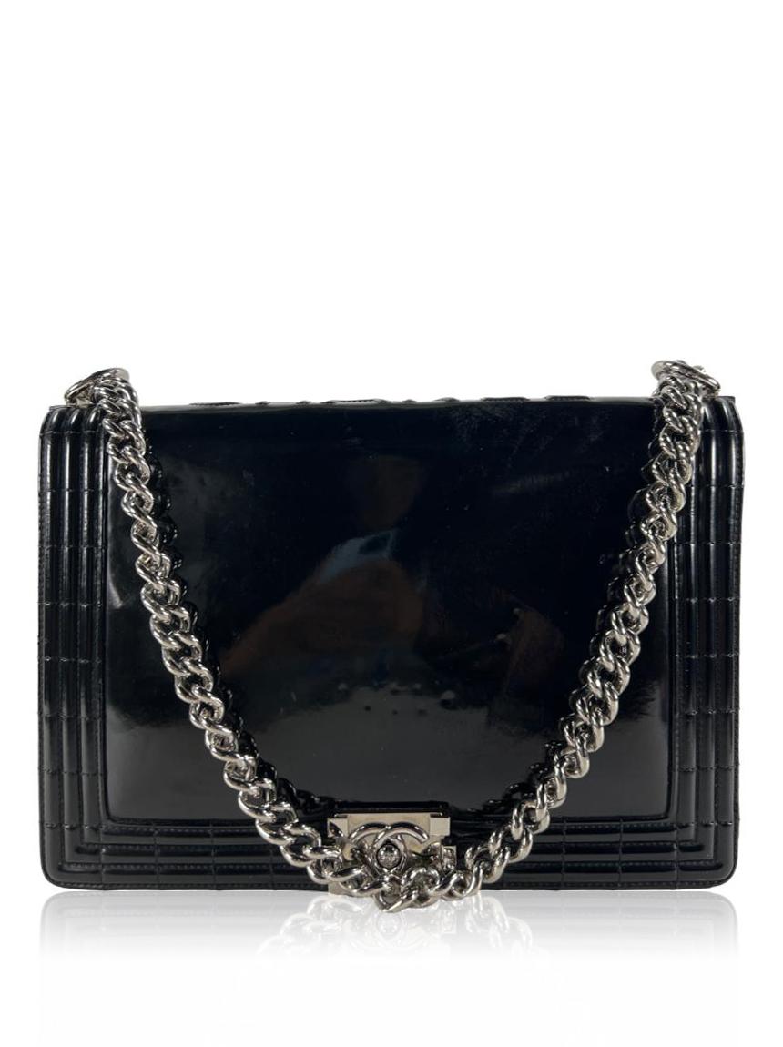 chanel boy black